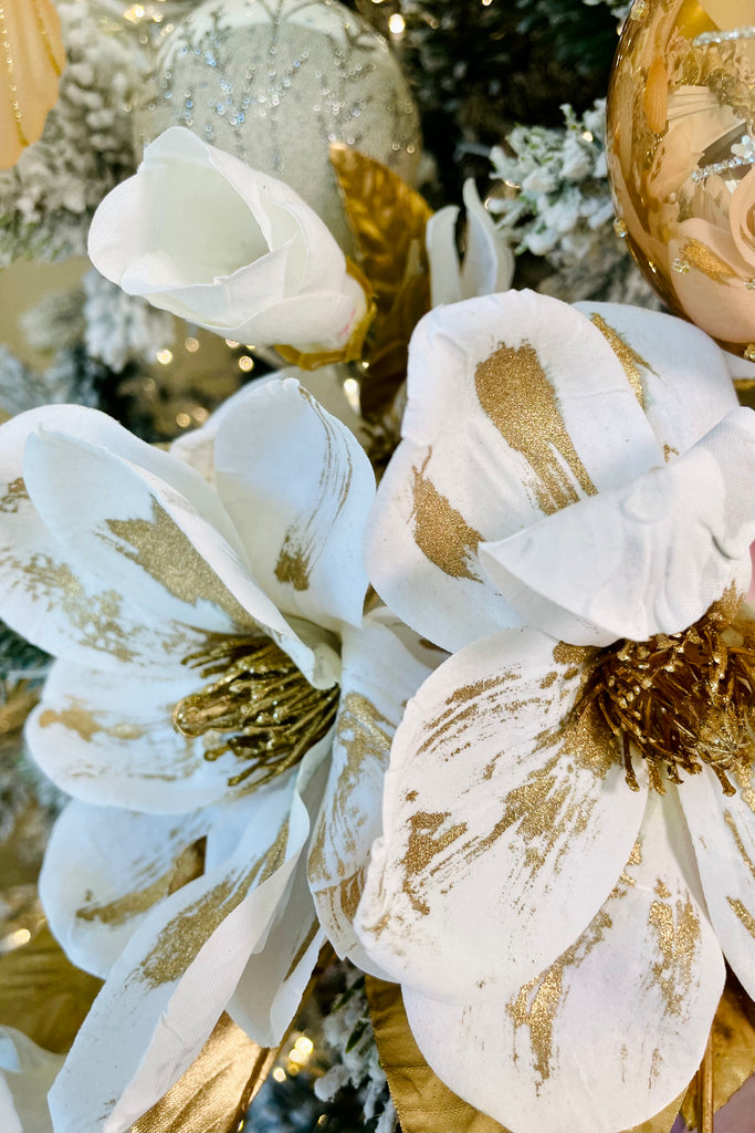 Gold and White Magnolias, Set of 3