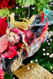 Motorcycle Glass Ornaments, Set of 2