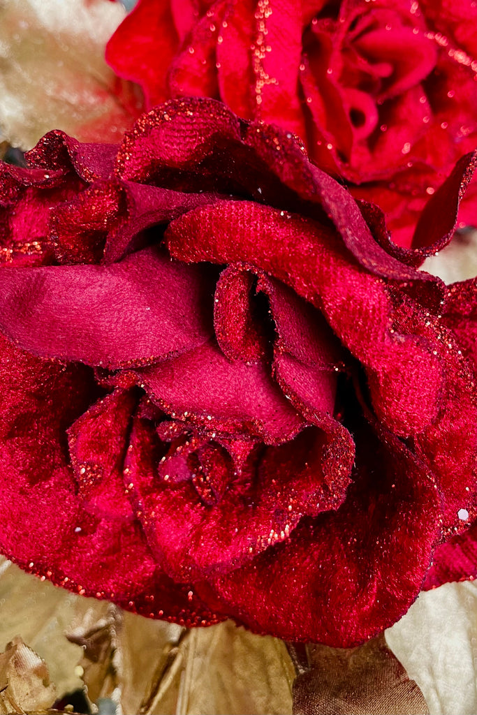 Shades of Red Rose Branches, Set of 6