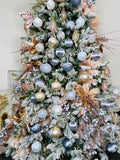 Snowy Pink Christmas Garland