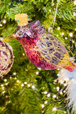 Royal Glass Bird Ornaments, Set of 6