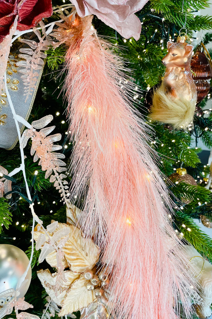 Grand Micro LED Pink Feathery Pampas Grass