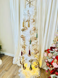 6' Gold Iron Ornament Tree