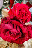 Shades of Red Rose Branches, Set of 6