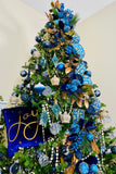 42 Piece Blue Glass Ornament Box Set