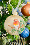 Winter Songbirds European Glass Ornaments