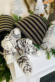 White Pinecone spray, Set of 2
