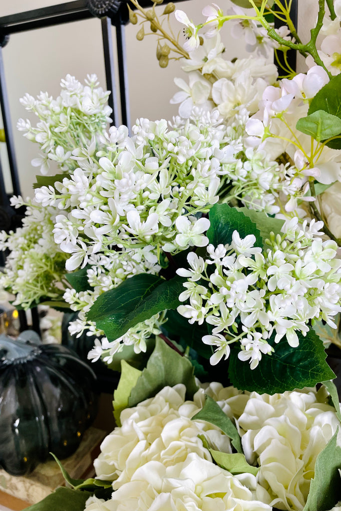Green Hydrangea Sprays, Set of 3