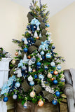 Frosted Blueberry and Greenery Sprays, Set of 2