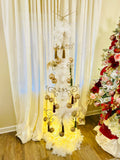 6' Gold Iron Ornament Tree