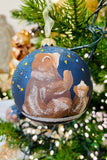 Stargazing Bears European Glass Ornaments, Set of 6