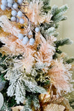 Snowy Pink Christmas Garland