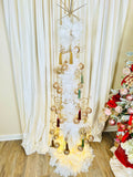 6' Gold Iron Ornament Tree