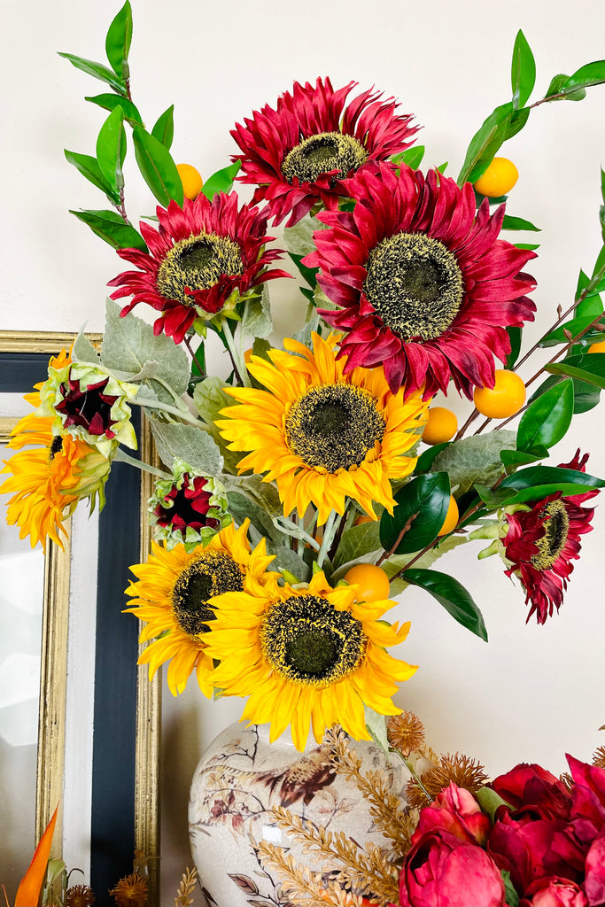 Set of 4 Sunflower Stems