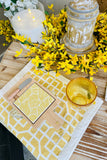 Bamboo and Porcelain Cheese Board, Set of 2