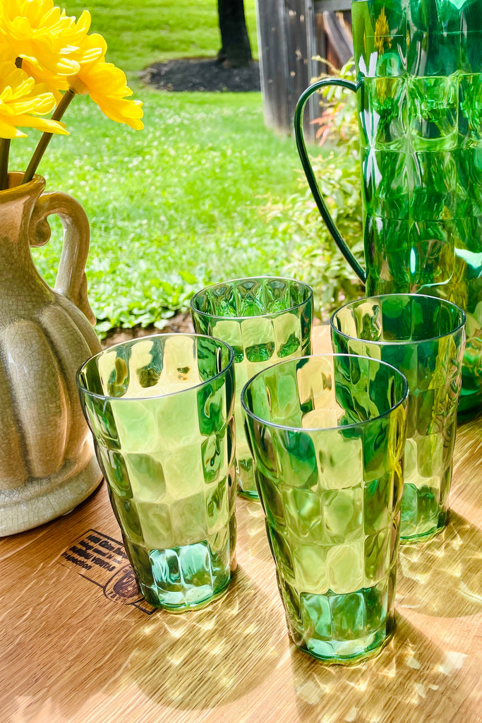 Emerald Green 5 Piece Drinkware Set