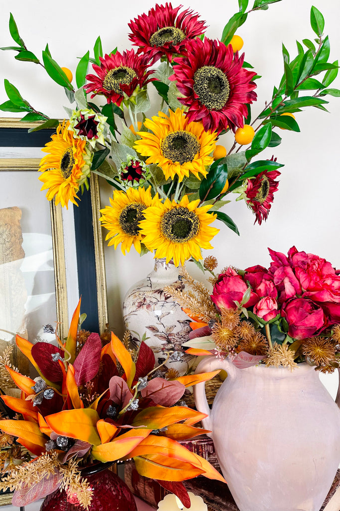 Set of 4 Sunflower Stems