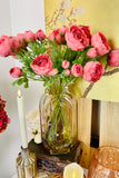 Coral Real Touch Ranunculus, Set of 3