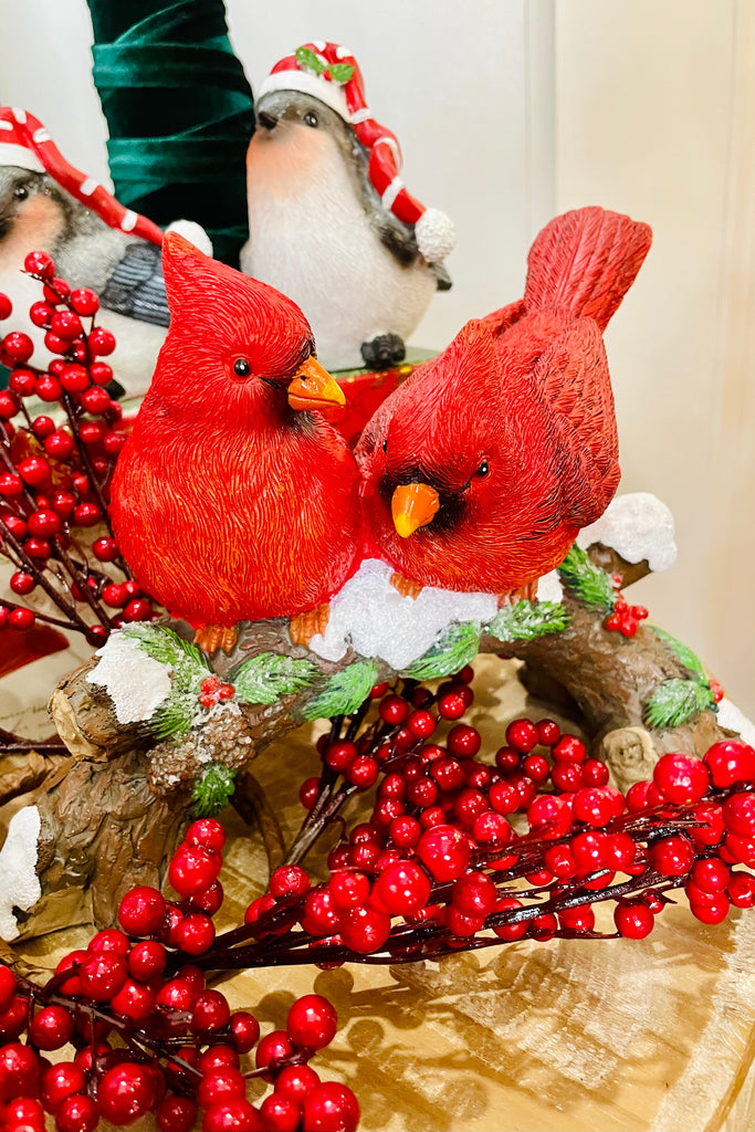 8.25" Cardinal On Branch