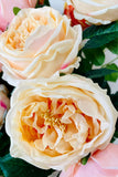 Set of 6 Real Touch Austin Rose Stems