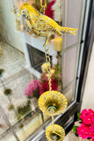 Bird & Flower Rain Chain with Bell