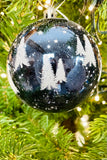 Night blue Christmas Tree Everlasting Ornament, Set of 12
