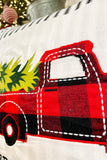 Red Truck Christmas Pillow