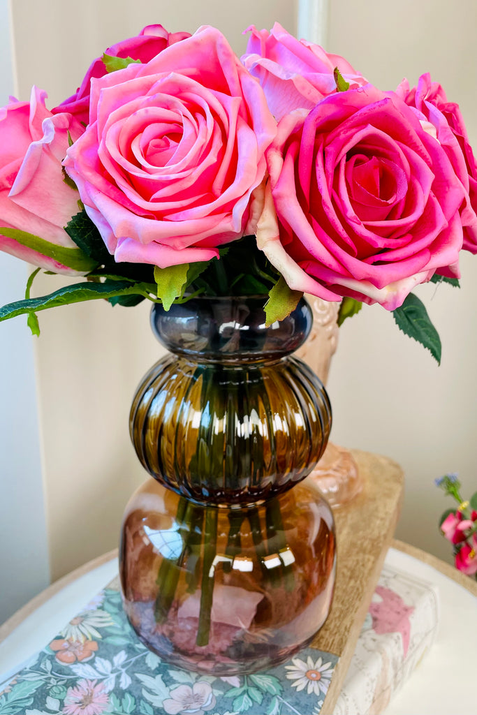 Soft Neutral Ombre Glass Vase