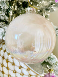 Iridescent Ball Glass Ornaments, Set of 6