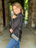 Jeweled Crossbody Foldover Bag