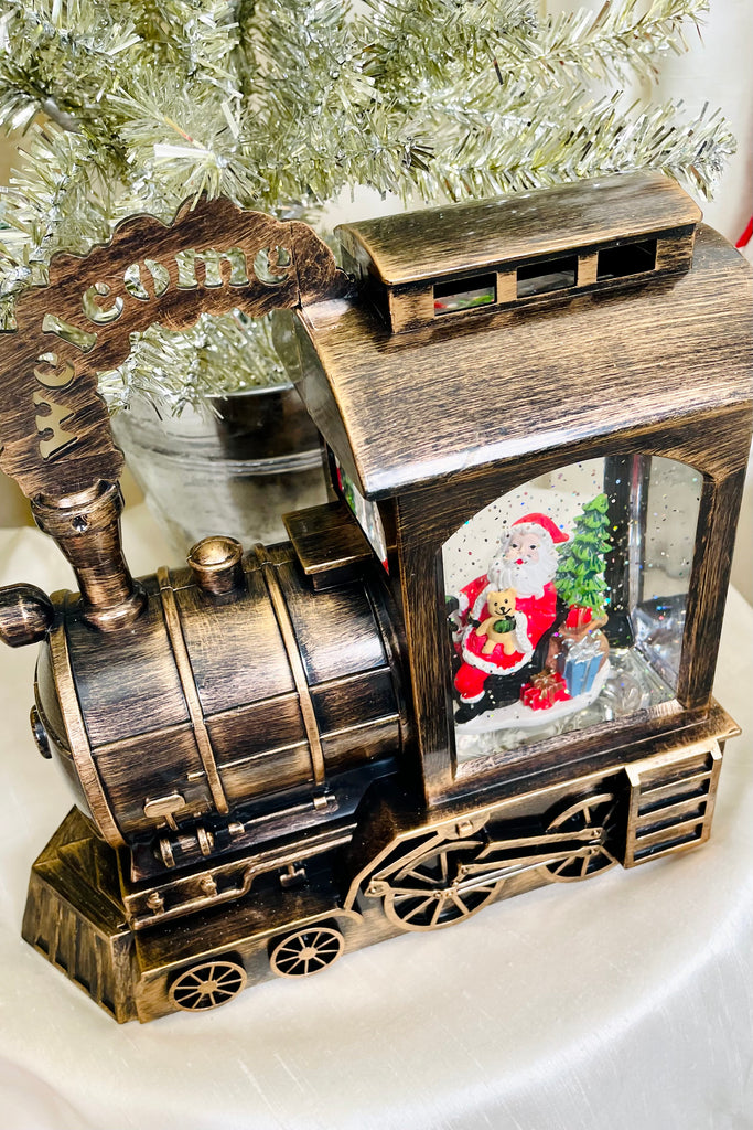 Lighted Train Water Globe