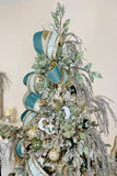 Winter White Branches w/ Berries European Glass Ornament, Set of 6