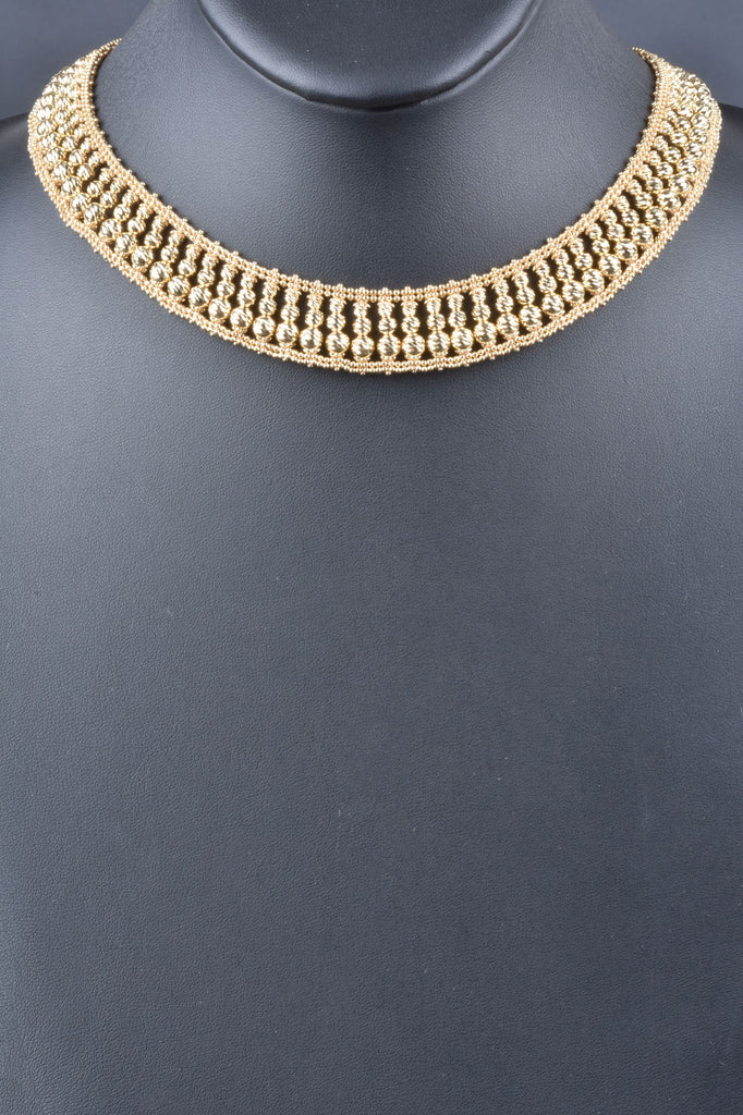 Florentine Handmade Woven Beaded Gemstone Necklace