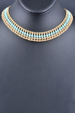 Florentine Handmade Woven Beaded Gemstone Necklace
