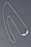 Sterling .40ct Diamond Angel Wing Necklace