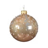 European Glass Butterscotch w/ branches Glass Ornaments, Set of 6
