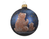 Stargazing Bears European Glass Ornaments, Set of 6