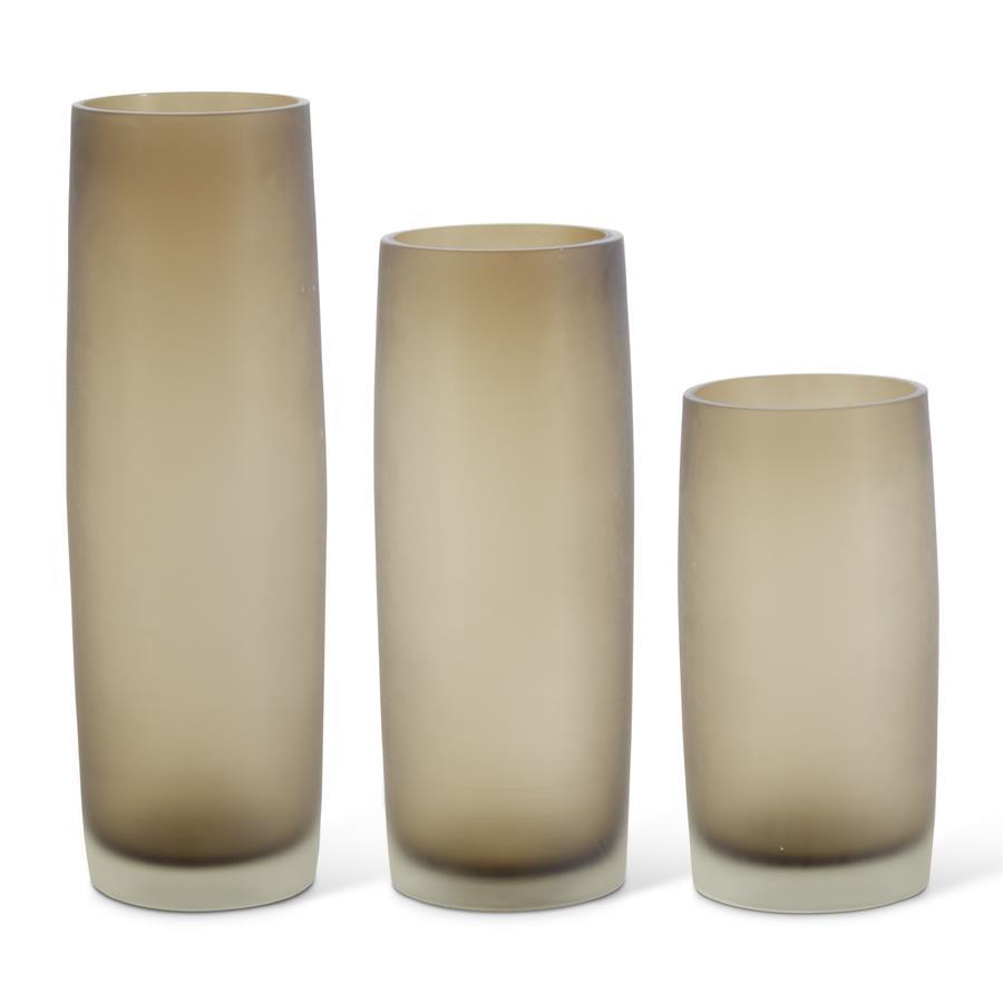 Smoked Glass Vases
