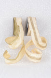 2.5''W Luxury Pearl Wired Christmas Ribbon