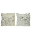 Gold Foil Floral Pillows, Set of 2