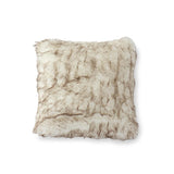 18 Inch Cream Faux Fur Pillow