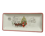 Santa's Sleigh Holiday Serving Platters, 1 of Each