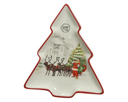 Santa's Sleigh Holiday Serving Platters, 1 of Each