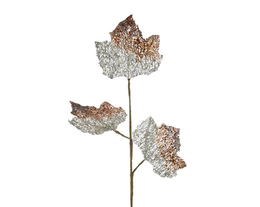 Sparkling Leaf Sprays, Set of 4