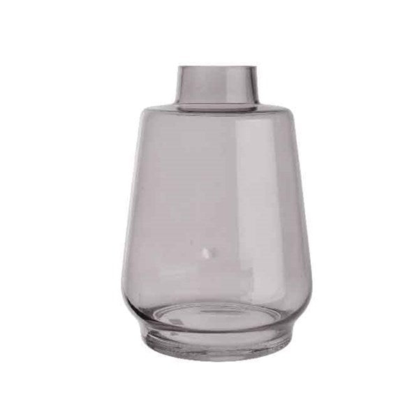 Translucent Grey Glass Vase