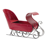 Red Metal Sleigh