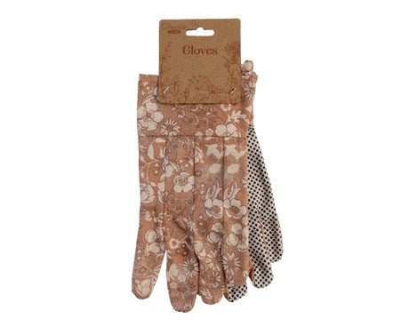 Vintage Floral Cotton Garden Gloves
