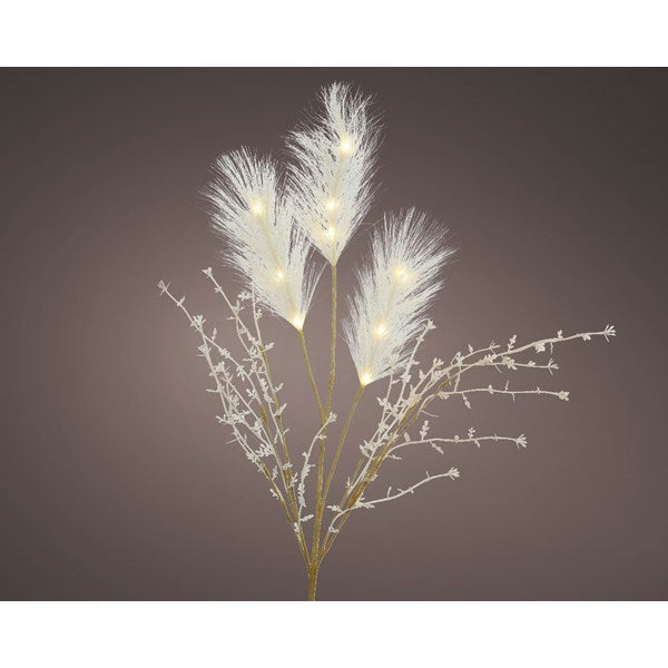 Micro LED  Pin Soft, Feathery Pampas Grass , Set of 2