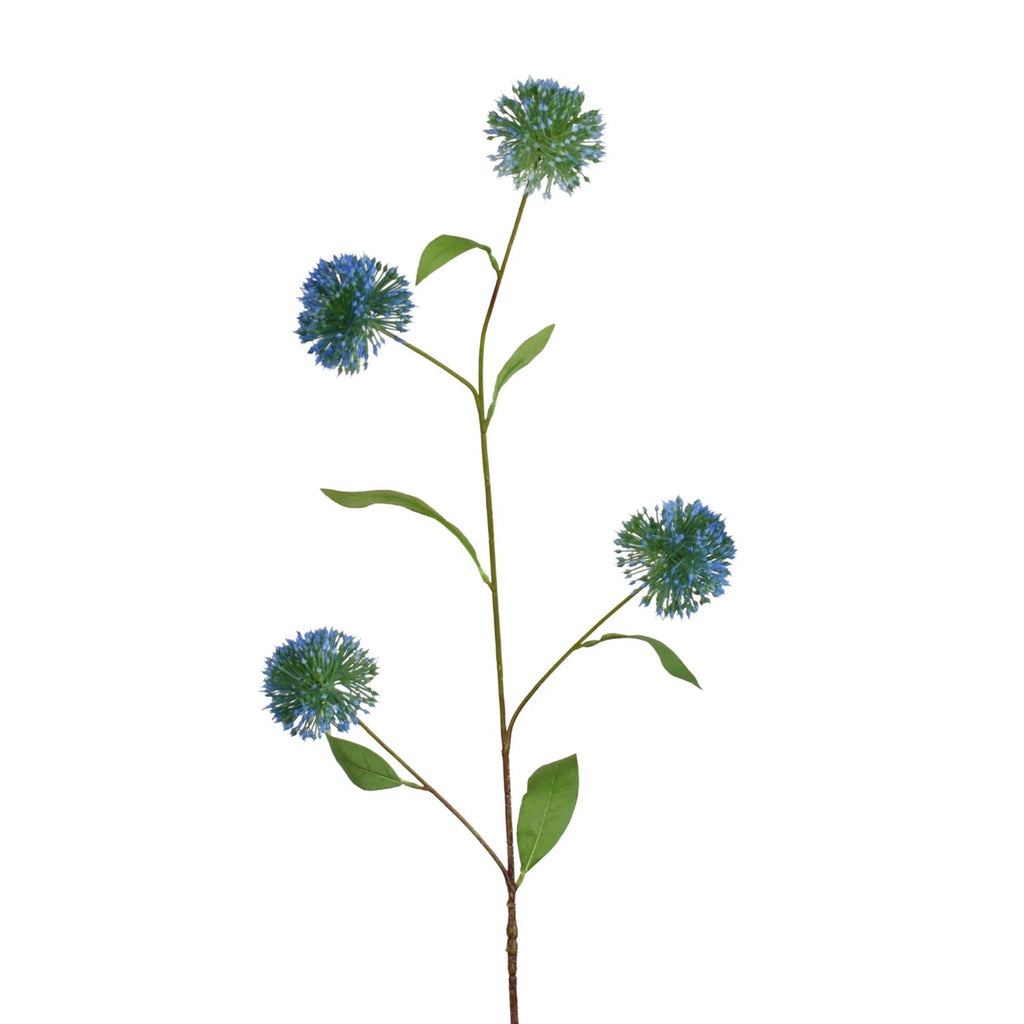 34" Onion Flower Spray in Blue, Set of 3