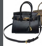 Black Bag with Gold Detailing